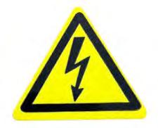 opening in case of emergency Attention and warning for electric shock Attention and