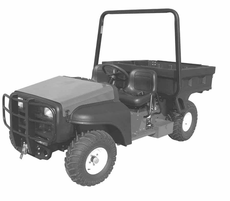 Safety Instructions & Operator s Manual For TURF CRUISER TRAIL CRUISER UTILITY VEHICLES SERIES 1 UV1621BV (7085668) UVG1621BV (7085632) UVGT1621BV (7085903) UVGT1621BV shown NOTE: Not all utility