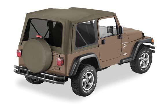 Installation Instructions Twill Replace-a-top Upper Door Skins Not Included Vehicle Application Jeep Wrangler TJ 2003-2006 Tinted Glass Windows Part Number: 79841 www.bestop.