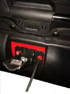 Installation Steps Place provided latch as shown and reattach with the
