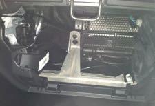 13. Remove the glove box to gain access to the back