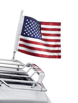 g LUGGAGE 711 Flags g. Premium AmericAn flag kit Proudly display Old Glory with this Premium Flag and Mast Kit.