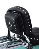 LeATher SiSSy BAr BAgS This Sissy Bar Bag is an easy way to add extra storage. Highquality molded-leather construction holds its shape and is a convenient place to store quick-access items.