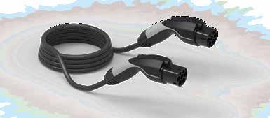 12 3-phase, 32A, cable type: flat Vehicle side (EV): charging plug 32A 3-phase