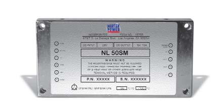 NL single-output DC/DC converters 8Vin, Vout, watts How to Order: NL S M / - A - D Series Total Output Power Single Output Industrial (I) or Military (M) INPUT CHARACTERISTICS : Options: Maximum
