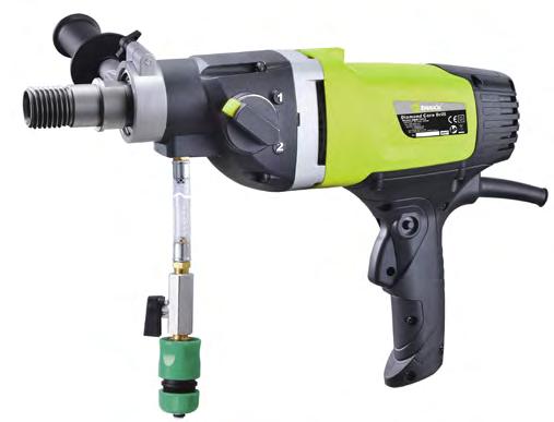 DBM-180-2 WET DIAMOND CORE DRILL MOTOR The DBM-180-2 is an effective choice of two speed hand-held diamond core drills.