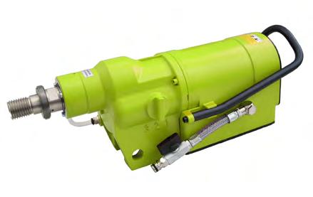 SR 65 JUMBO CORE DRILLING MOTOR Extremely powerful, water-cooled SR motor with 7500W, robust construction thanks to full metal housing, oil lubrication gear, overload clutch and oil pump.
