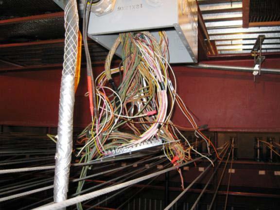 Auburn High School Theater Electrical Existing wiring at