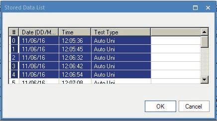 for OK to show, then click Download DLRO10HDX Data again. 6. In PowerDB select the required test results (Shift+Click). 7.