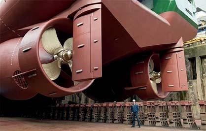 Propulsion Solutions Twin Fin Twin Fin installation The Twin Fin concept combines the benefit of the azimuth thruster s compact installation with the conventional