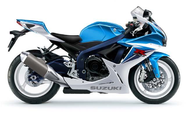 forward 2011 GSX-R750 front axle 2010 GSX-R750 front axle (2) Front wheel (4) Electronically controlled steering