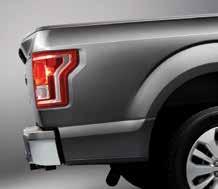 5" wider, Built Ford Tough stance Chiseled grille (varies by model) Available quad-beam LED headlamps Trim pieces set