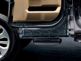 stable step-up point to make reaching into the pickup box more convenient Located on both sides of the vehicle under the pickup box between the back of the cab and the front of the rear wheel well