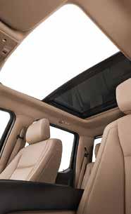 INTERIOR FEATURES The all-new interior of F-150 is roomier than its predecessor 2 inches wider with increased hip and shoulder room and increased in-cab storage.