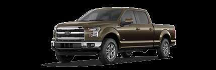 MODEL LINEUP There are five distinct models available for the 2015 F-150, with each offering different standard and available features. See model lineup pages 34 41 for in-depth detail.