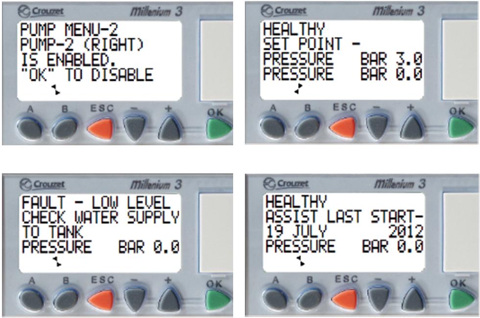 If one pump develops a fault, the controller isolates and continues with the healthy pump (the BMS fault relay activates together with panel lamps).