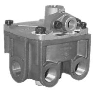 SD-03-1068 Bendix R-12DC Relay Valve with Biased Double Check PRIMARY SECONDARY EXTERIOR R-12DC (MODEL WITH 4 VERTICAL DELIVERY PORTS) SUPPLY