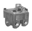 - EXTERIOR VIEWS DESCRIPTION The relay valve in an air brake system functions as a relay station to speed up the application and release of