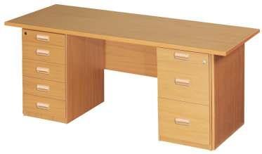 Filer Fitted Ped + Central Lock+Pencil Tray Double Pedestal Desk F50 016 1800X750 Desk Shell F50 383 3 Drawer+ Central Lock+Pencil Tray F50 069 2 Drawer Fitted Pedestal
