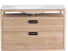 DRAWER FRONT AND SOLID SURFACE COUNTERTOP BASIN L 101 x D 54 x H 88,2 cm