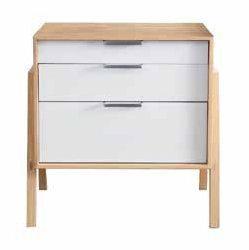 (basin unit only L123) Ref 58202 BASIN UNIT WITH 3 DRAWERS WHITE LACQUER DRAWER FRONTS (INTEGRATED