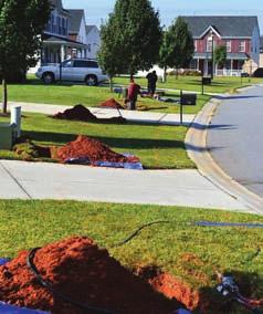 local gas or water company, curb-to-house and road-crossing installations are made easy with the productive and accurate design of the