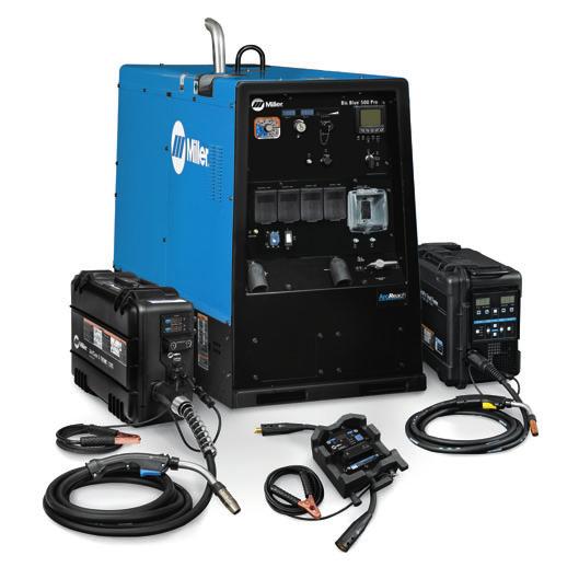 Big Blue 500 Pro ArcReach Additional Features ArcReach provides remote amperage and voltage control at the weld joint without needing a control cord.