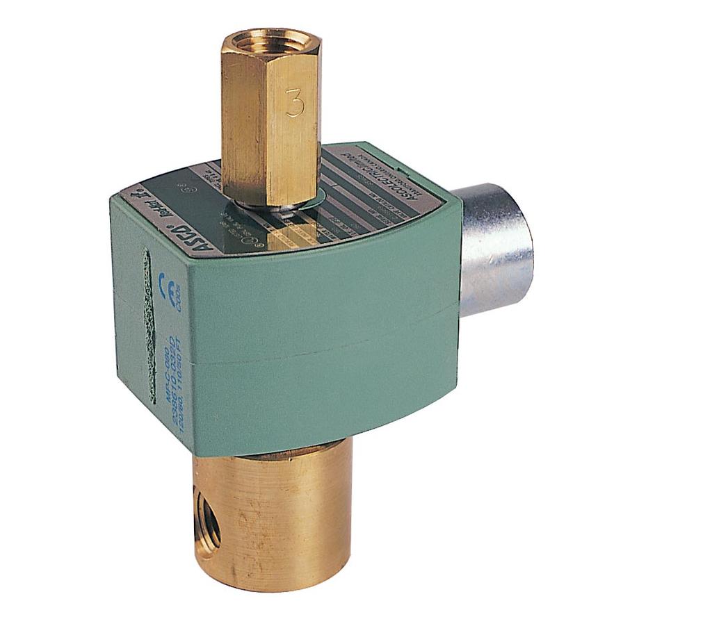 DIRECT ACTING GENERAL SERVICE SOLENOID VALVES Brass or Stainless Steel Bodies 1/8" and 1/4" NPT FEATURES No minimum operating pressure required. The original 3 way valve design.