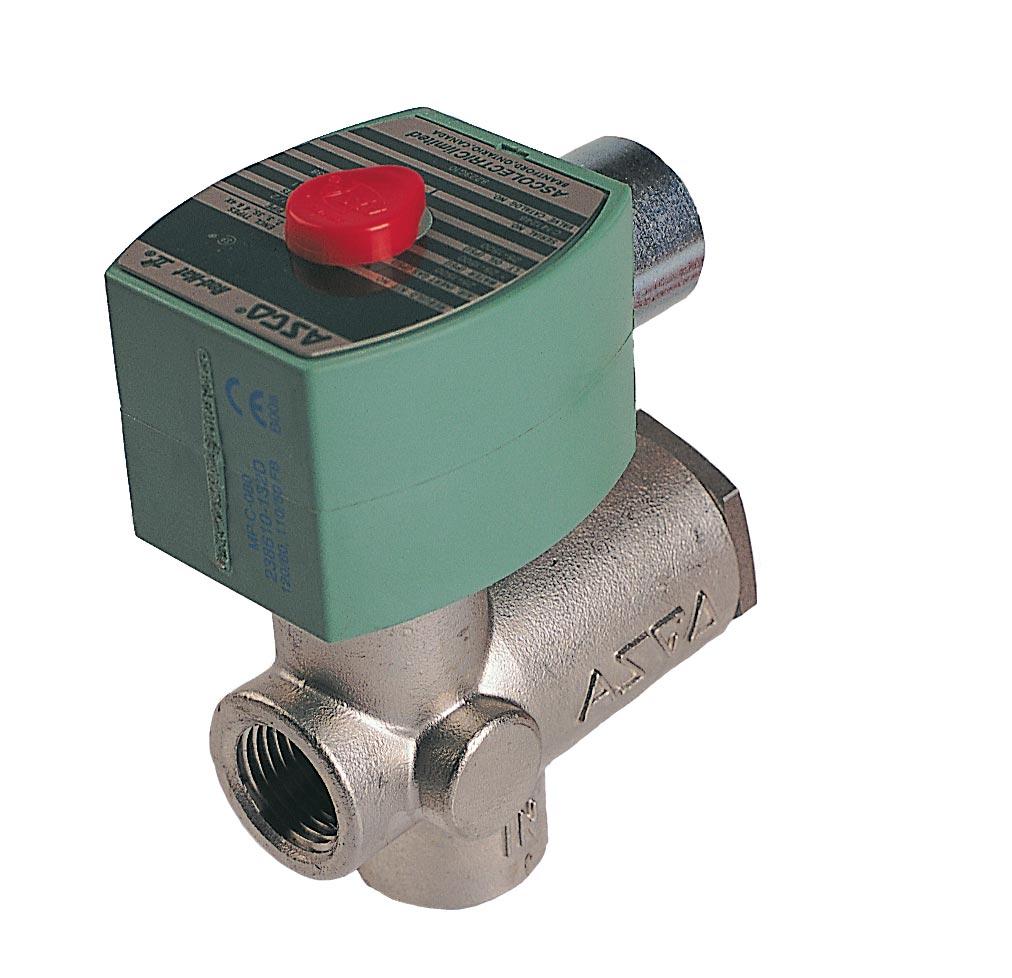 PILOT OPERATED HIGH PRESSURE SOLENOID VALVES Stainless Steel Bodies 1/2" to 3/4" NPT FEATURES Rugged piston construction built to withstand pressure ratings of 750 to 1500 psi.