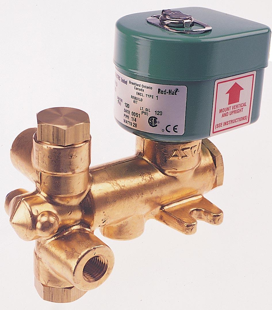 DIRECT ACTING GENERAL SERVICE SOLENOID VALVES Brass or Stainless Steel Bodies 1/8" to 1/2" NPT FEATURES Designed for high flow and high pressure service.