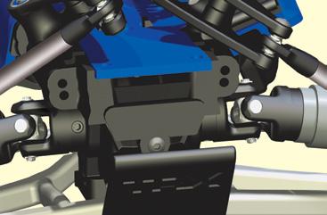 SUSPENSION AND ALIGNMENT SETTINGS Caster Adjustment The caster angle of the front suspension may be used to adjust the understeer (push)/oversteer handling characteristics of the model.