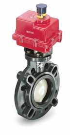 Elastomer Seated Butterfly Valves electric + pneumatic actuation Pneumatic and Electric Actuators A complete range of actuators and control accessories are available, mounted to valves using PPG