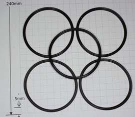 06467 O-Ring kit Viton (#129 X5) (Used in 15mm Stage & 36mm Stage) 681,682,683 691.