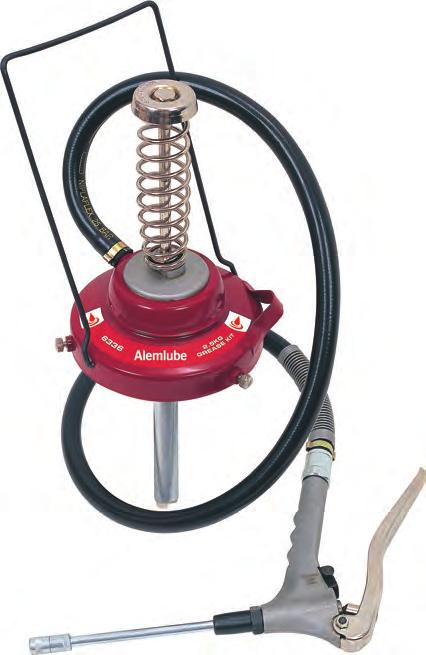The high pressure/high volume option facilitates quick and easy greasing with grease pressures of 0,000psi and dispensing quantities of up to.25 grams per stroke possible.