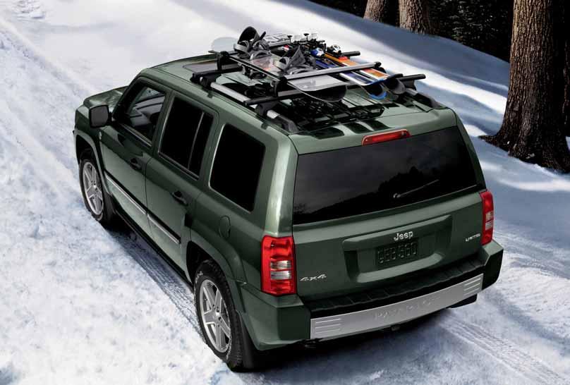 Carrier features corrosion-resistant lock covers and either-side opening and can be mounted to production roof rack with adapters (sold separately). 2. SPORT UTILITY BARS.