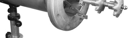 Slide flange onto pipe with the face of the flange towards the operator. 2. Insert first set of jaws (Pipe Jaws) into pipe until end of Pipe Jaws is flush with end of pipe. 3.
