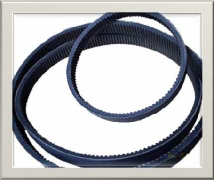 Automotive timing belt Used to transmit synchronous movement from one driven shaft to another. 1. Oil and heat resistant 2. Aging resistant 3. Non slip 4. High power transmission capability 5.
