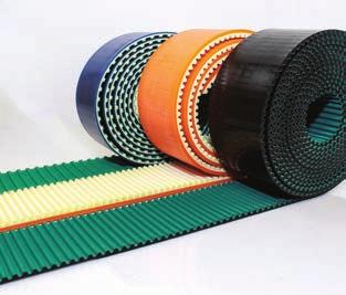 thermoplastic linear timing belts and truly endless flex belts.