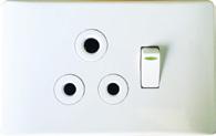 PS676-M PS677-M PS680-M Single Switched Socket Outlet Metal White