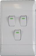 Light Switch White 2 Lever 1 Way Light Switch White 2 Lever 2 Way Light