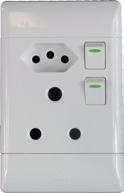 Silver Shimmer PS675R-P Double Switched Socket Outlet
