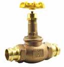 APOLLOXPRESS 33-PR/33LF-PR SERIES The APOLLOXPRESS Model 120T-PR (33 Series) 200 CWP Bronze Globe valve with press connections is a proven combination that provides economical installation and