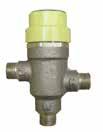 These valves use a thermostatic element that senses outlet temperature and will compensate for fluctuating inlet temperature and pressure.