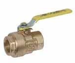 Sizes: 1/2 to 4. Bronze Uni-Body Heavy Pattern Ball Valve. Compact design with adjustable packing gland. Sizes: 1/4 to 2.