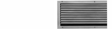 1/1.1/B/2 - June 2000 Stainless Steel Grilles Flow Rate Control Dampers Construction Dimensions Materials Construction Type TRE Supply or return air grilles with individually adjustable horizontal