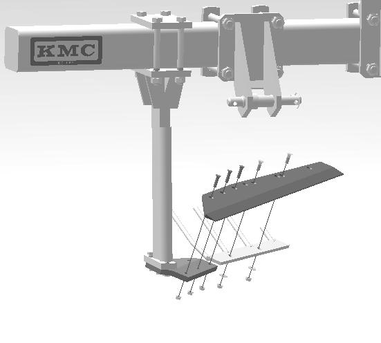 Leveling the Machine: Hitch Implement to the tractor three-point hitch.