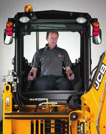 Putting you in complete control At JCB, when we design any machine we put ourselves in the position of the operator to ensure unsurpassed levels of productivity.