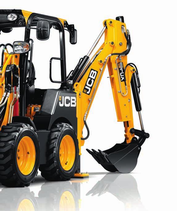 1CX SKID STEER BACKHOE LOADER WALKAROUND 04 09 High-flow hydraulic option allows you to operate a diverse range of high-flow attachments 10 Handheld auxiliary circuit option allows you to use the