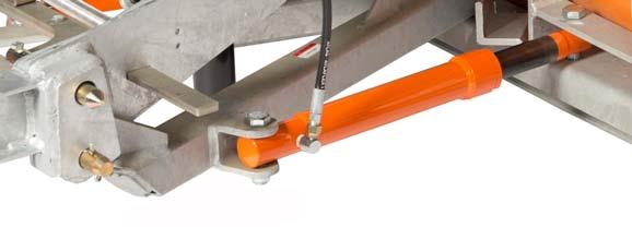 Check the cutting edge clearance. Use a combination of spacer washers until ½" clearance between the ground and cutting edge is achieved.
