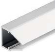 Glass edge profile Cat. No. 833.74.733 Plastic Cover Milky Length (mm) 2500 Width (mm) 17.